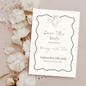 Printable Save The Date - Black and White Bow