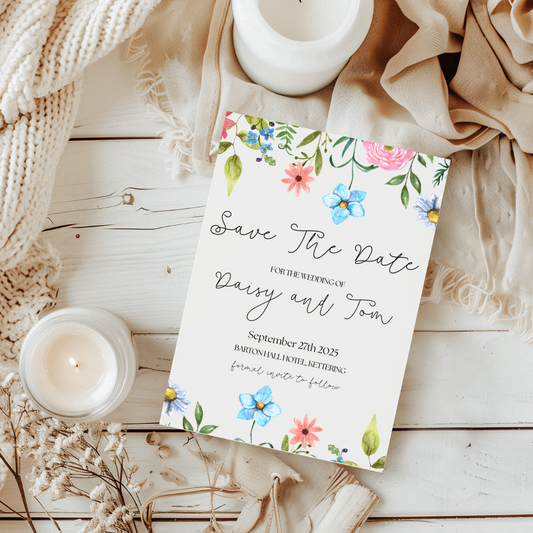 Floral Save The Date - Hope