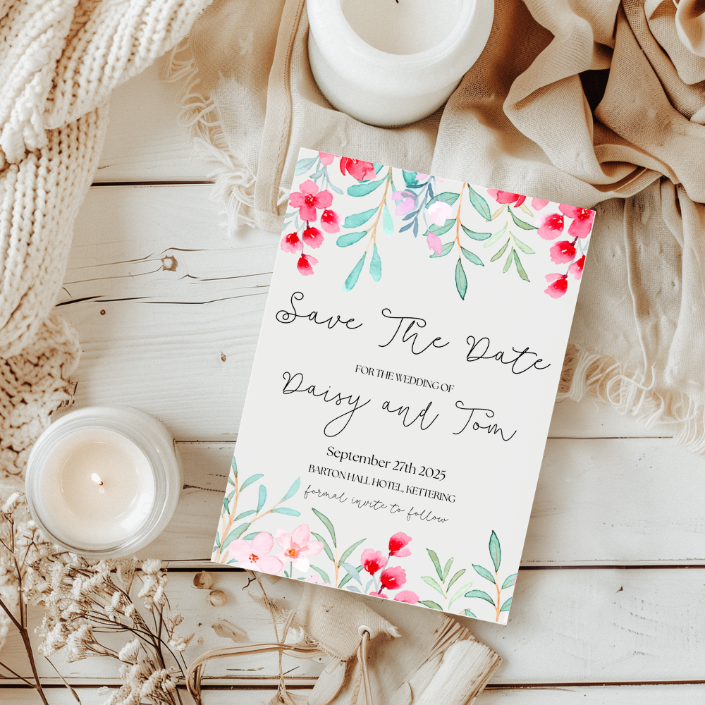 Floral Save The Date - Stella