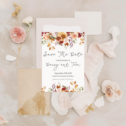 Floral Save The Date - Sylvie