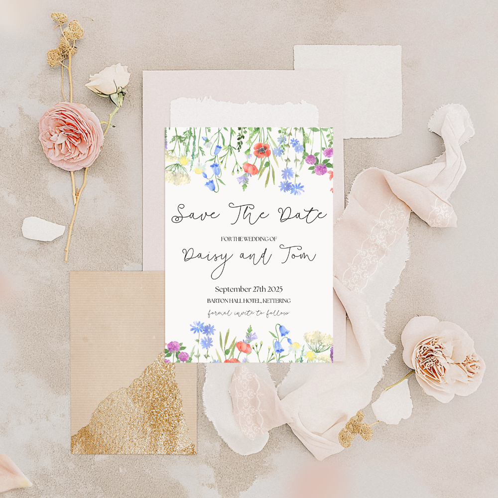 Floral Save The Date - Carrie