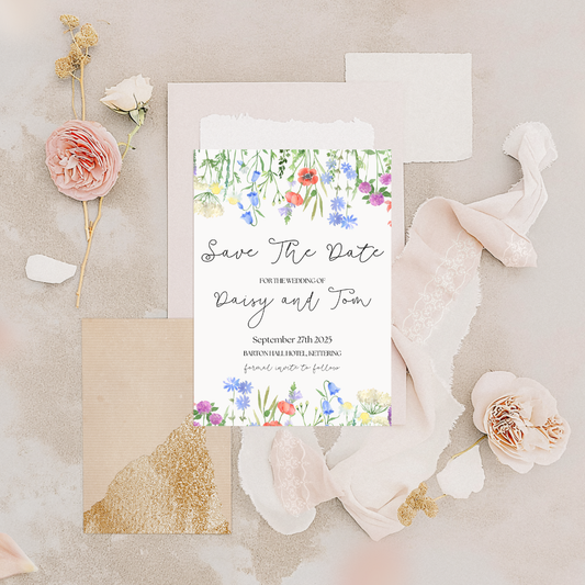 Floral Save The Date - Carrie