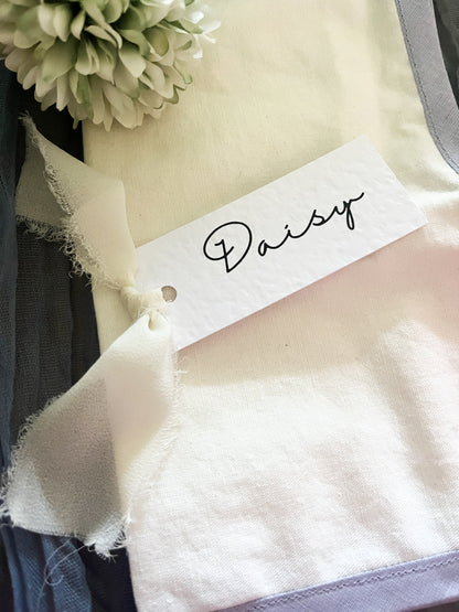 Simple Chiffon Name Place Cards - Halimum